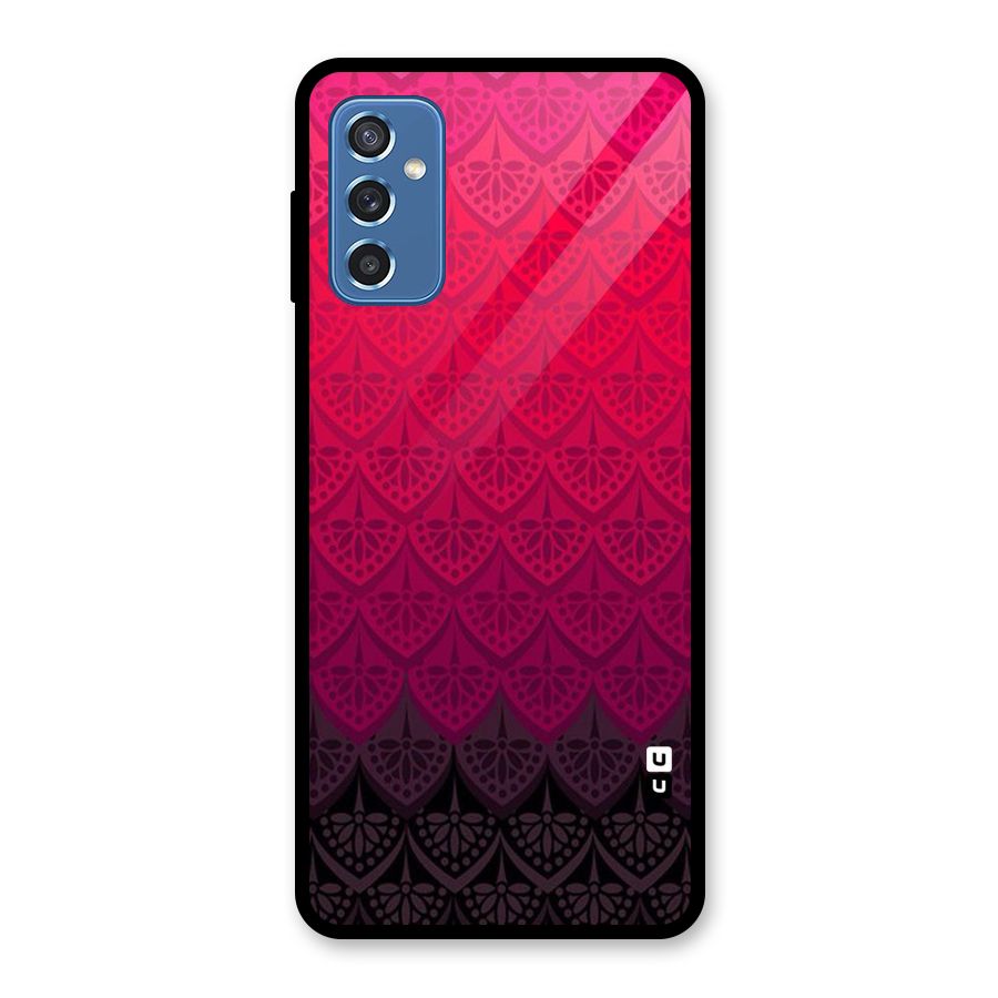 Shades Red Design Glass Back Case for Galaxy M52 5G