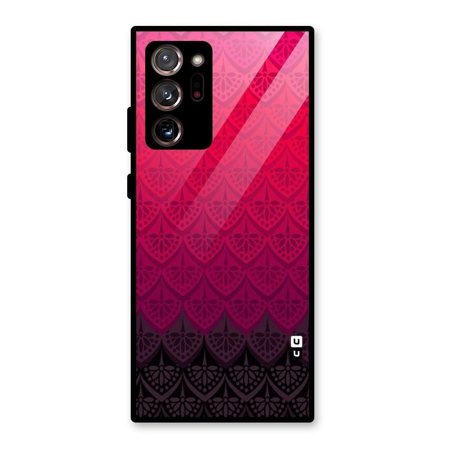 Shades Red Design Glass Back Case for Galaxy Note 20 Ultra