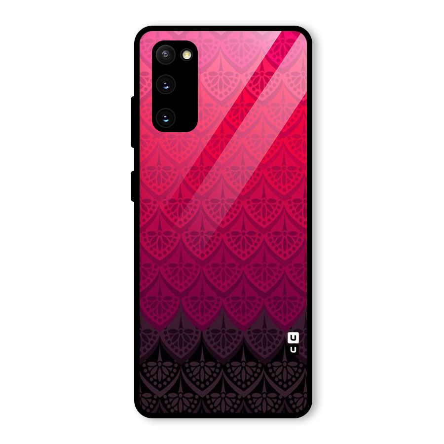Shades Red Design Glass Back Case for Galaxy S20 FE 5G