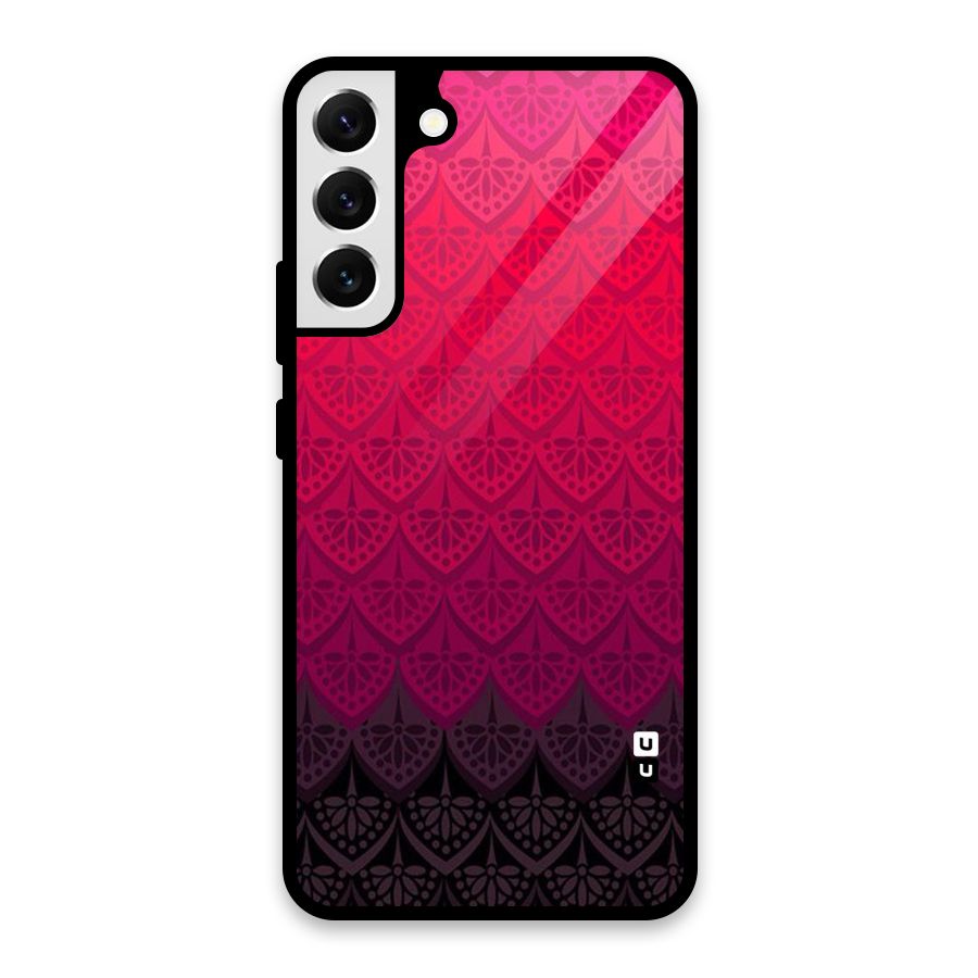 Shades Red Design Glass Back Case for Galaxy S22 Plus 5G