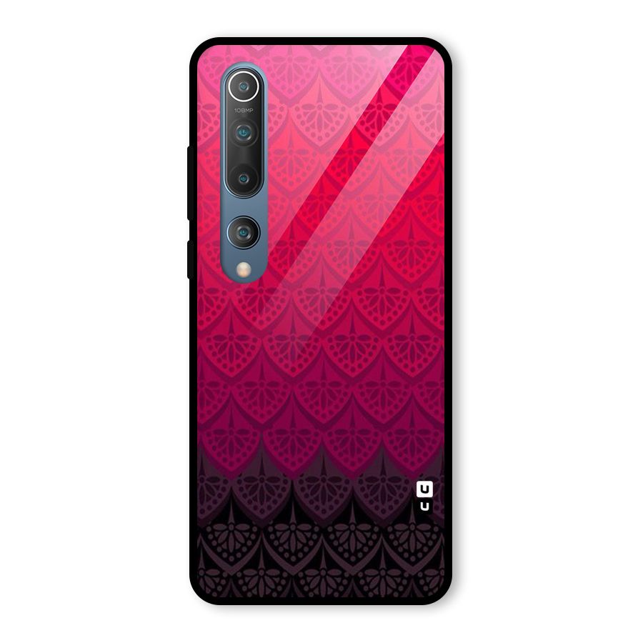 Shades Red Design Glass Back Case for Mi 10