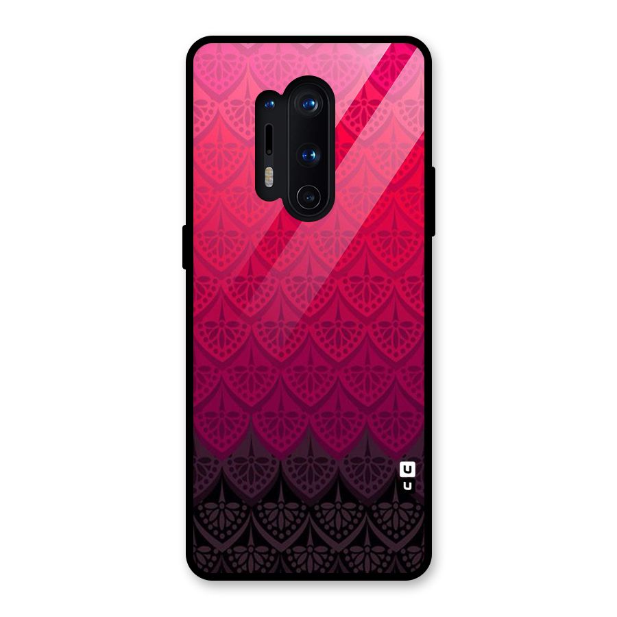 Shades Red Design Glass Back Case for OnePlus 8 Pro