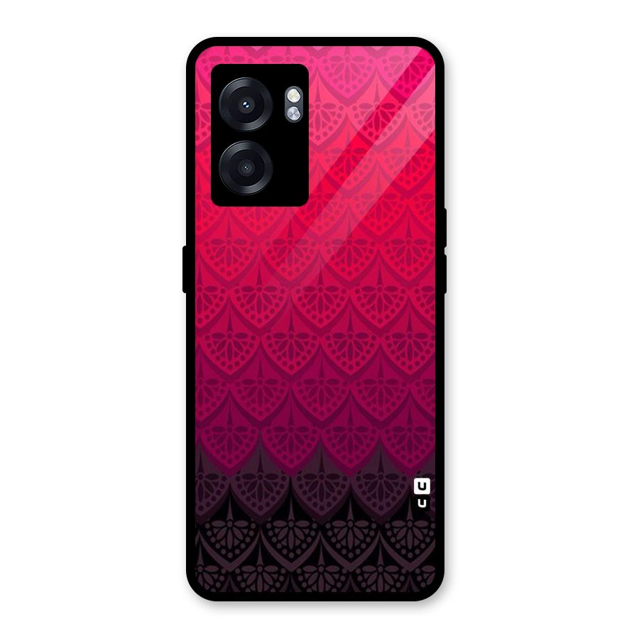 Shades Red Design Glass Back Case for Oppo K10 (5G)