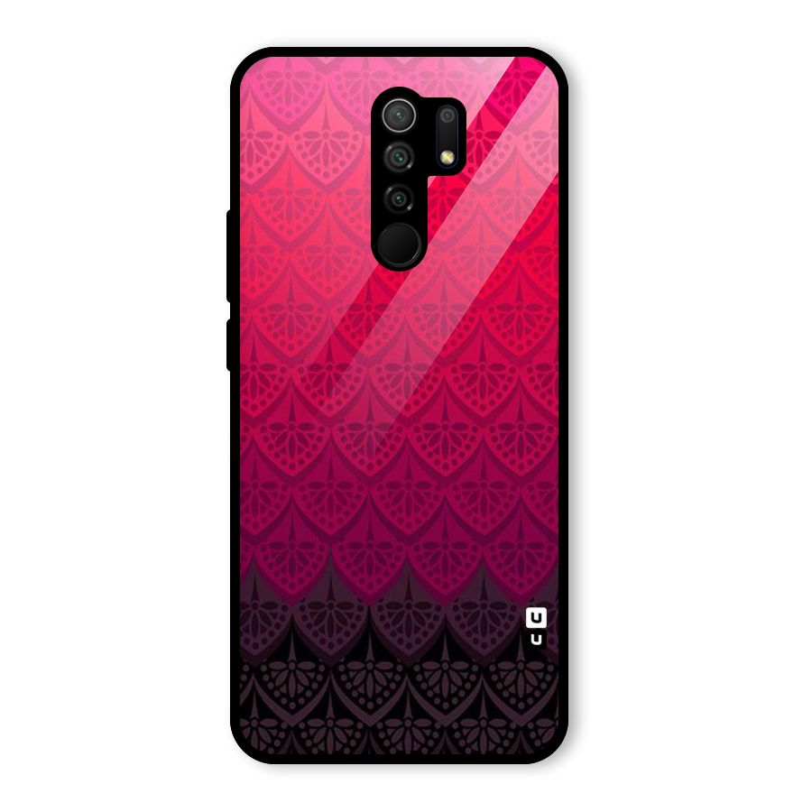 Shades Red Design Glass Back Case for Poco M2