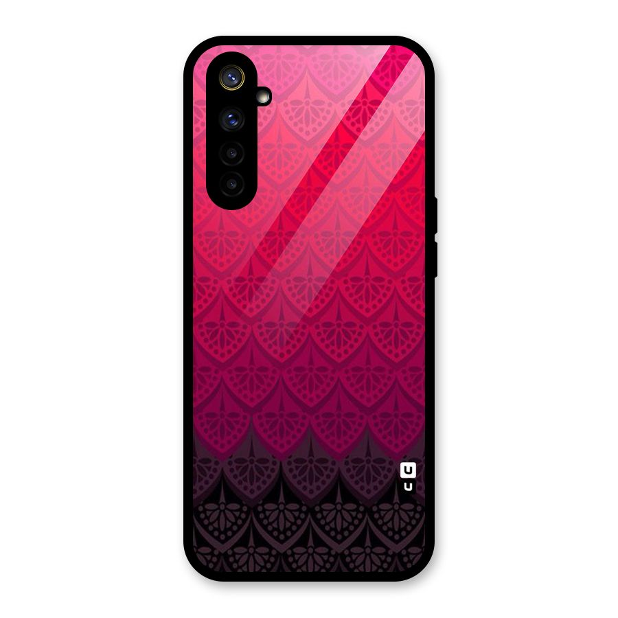 Shades Red Design Glass Back Case for Realme 6
