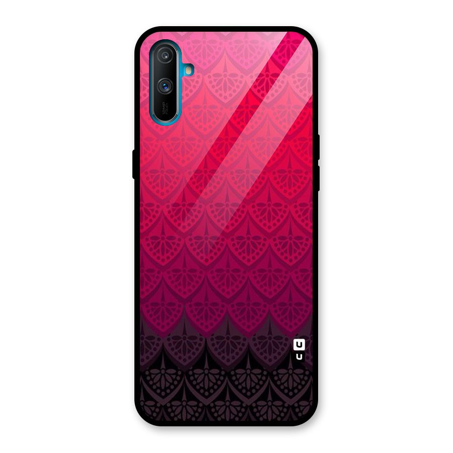 Shades Red Design Glass Back Case for Realme C3