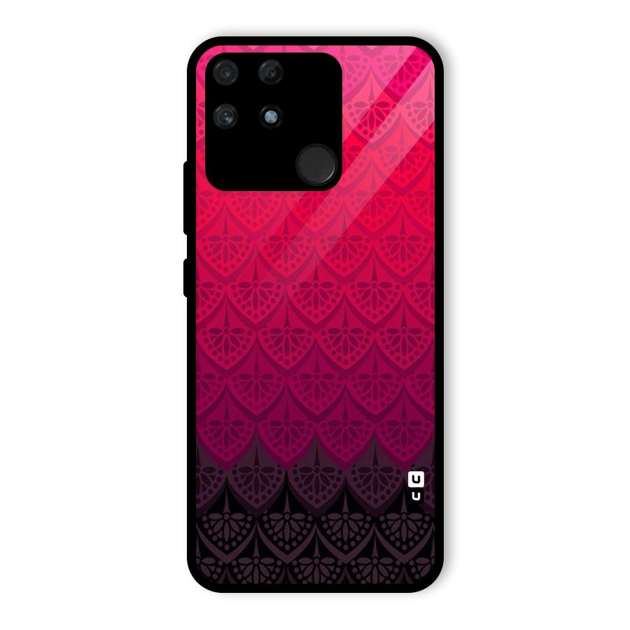 Shades Red Design Glass Back Case for Realme Narzo 50A