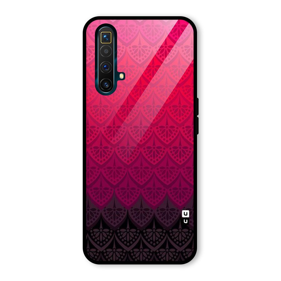 Shades Red Design Glass Back Case for Realme X3 SuperZoom