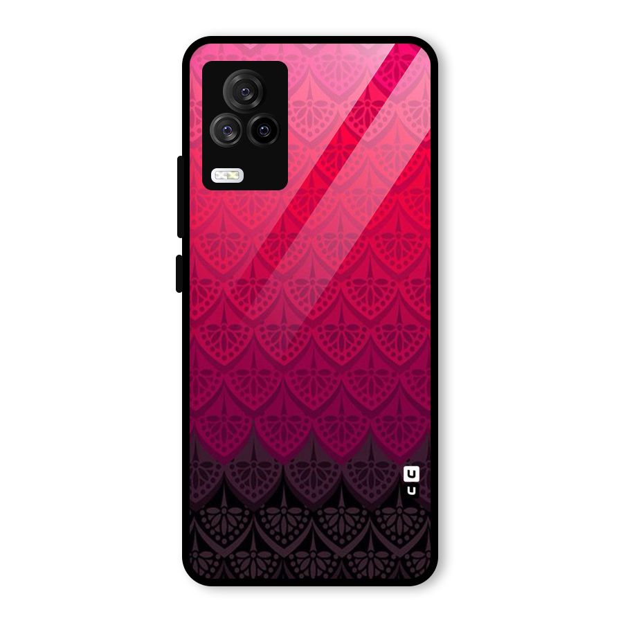 Shades Red Design Glass Back Case for Vivo iQOO 7 Legend 5G