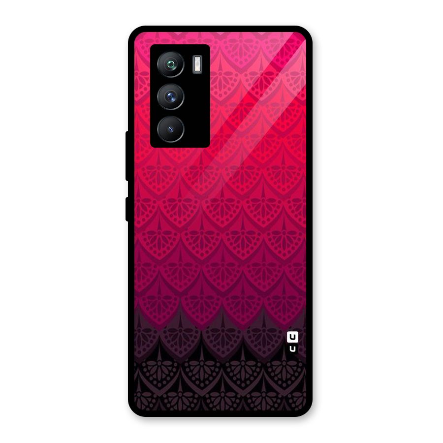 Shades Red Design Glass Back Case for Vivo iQOO 9 SE
