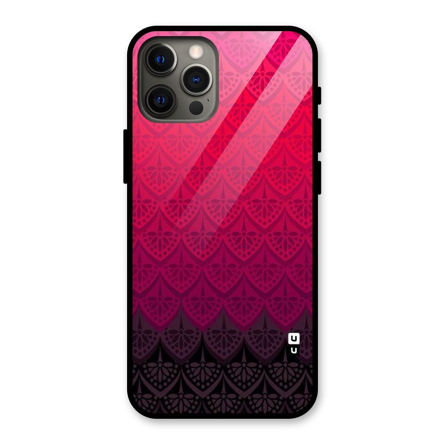 Shades Red Design Glass Back Case for iPhone 12 Pro Max