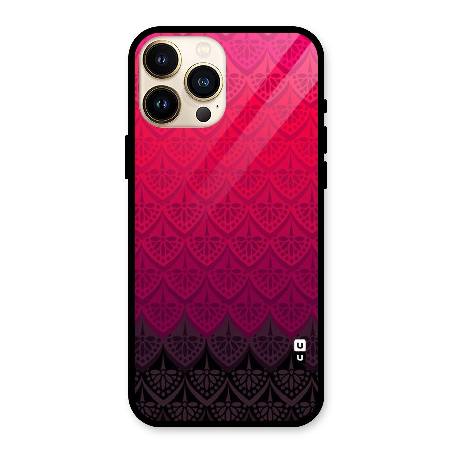 Shades Red Design Glass Back Case for iPhone 13 Pro Max