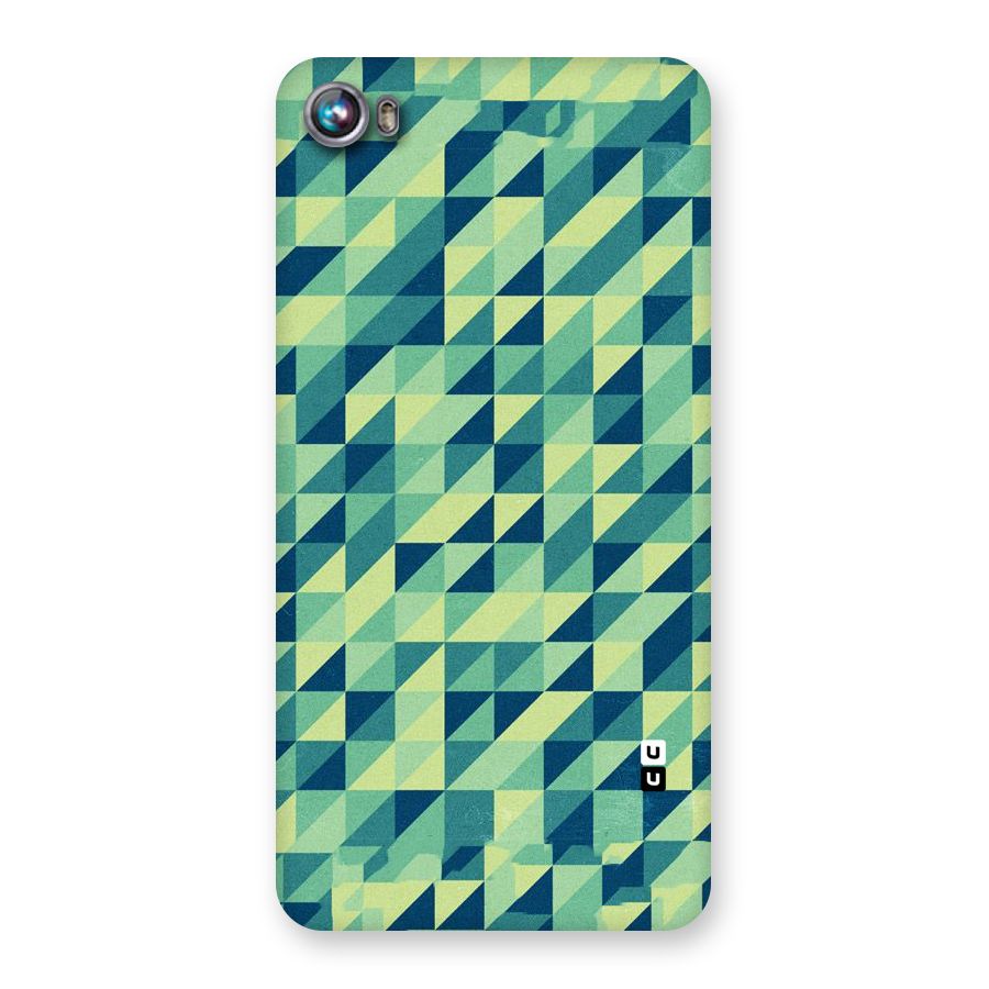 Shady Green Back Case for Micromax Canvas Fire 4 A107