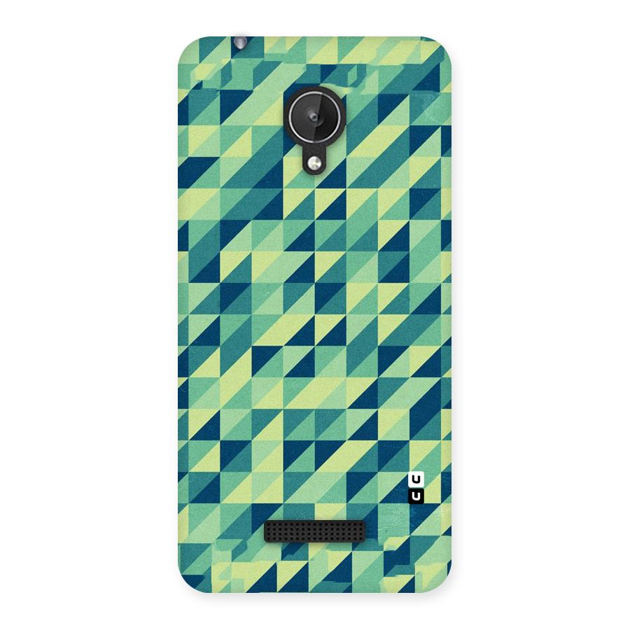 Shady Green Back Case for Micromax Canvas Spark Q380