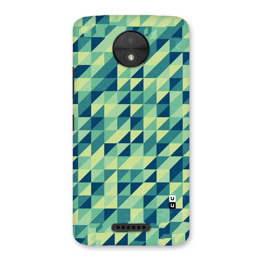 Shady Green Back Case for Moto C