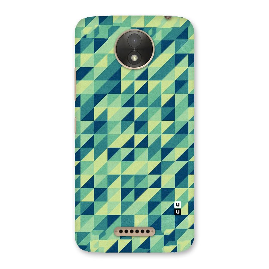 Shady Green Back Case for Moto C Plus
