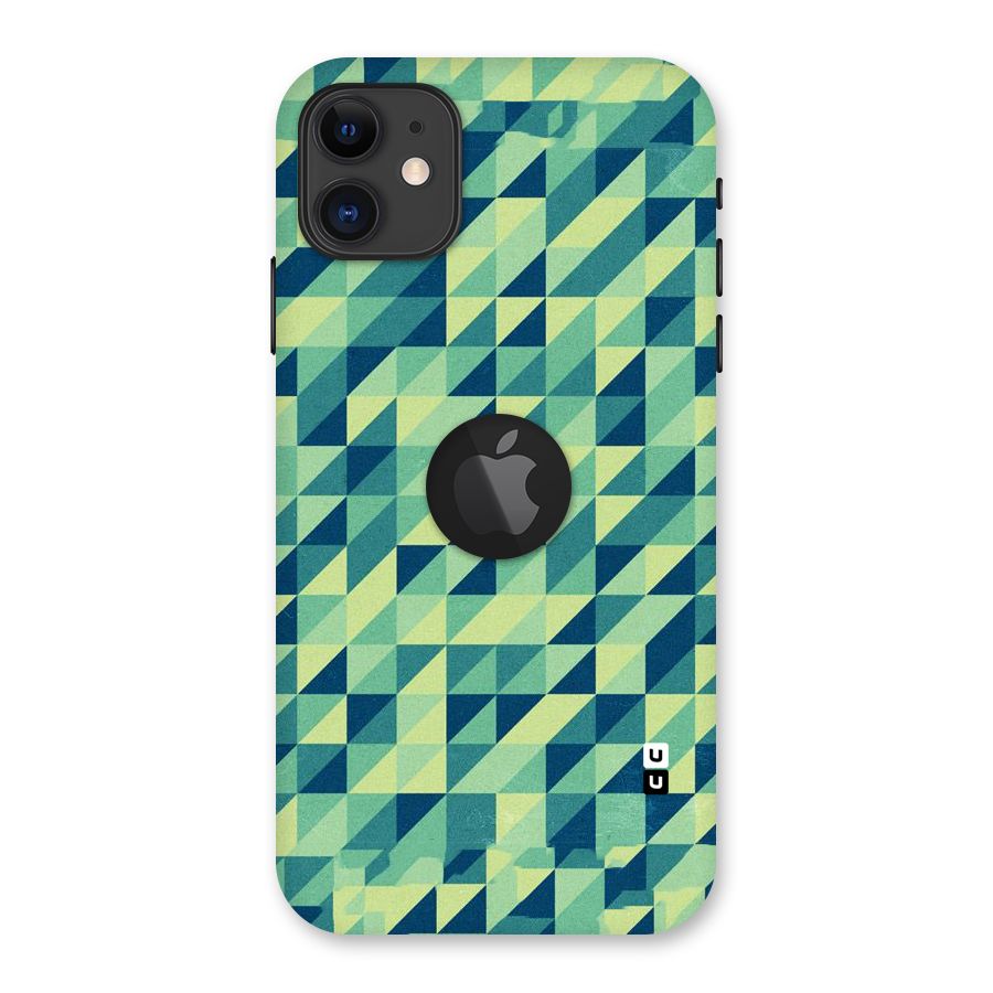 Shady Green Back Case for iPhone 11 Logo Cut