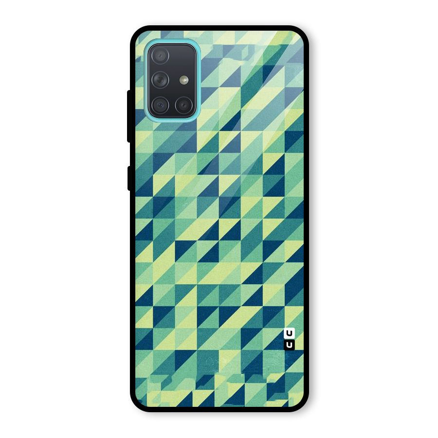 Shady Green Glass Back Case for Galaxy A71