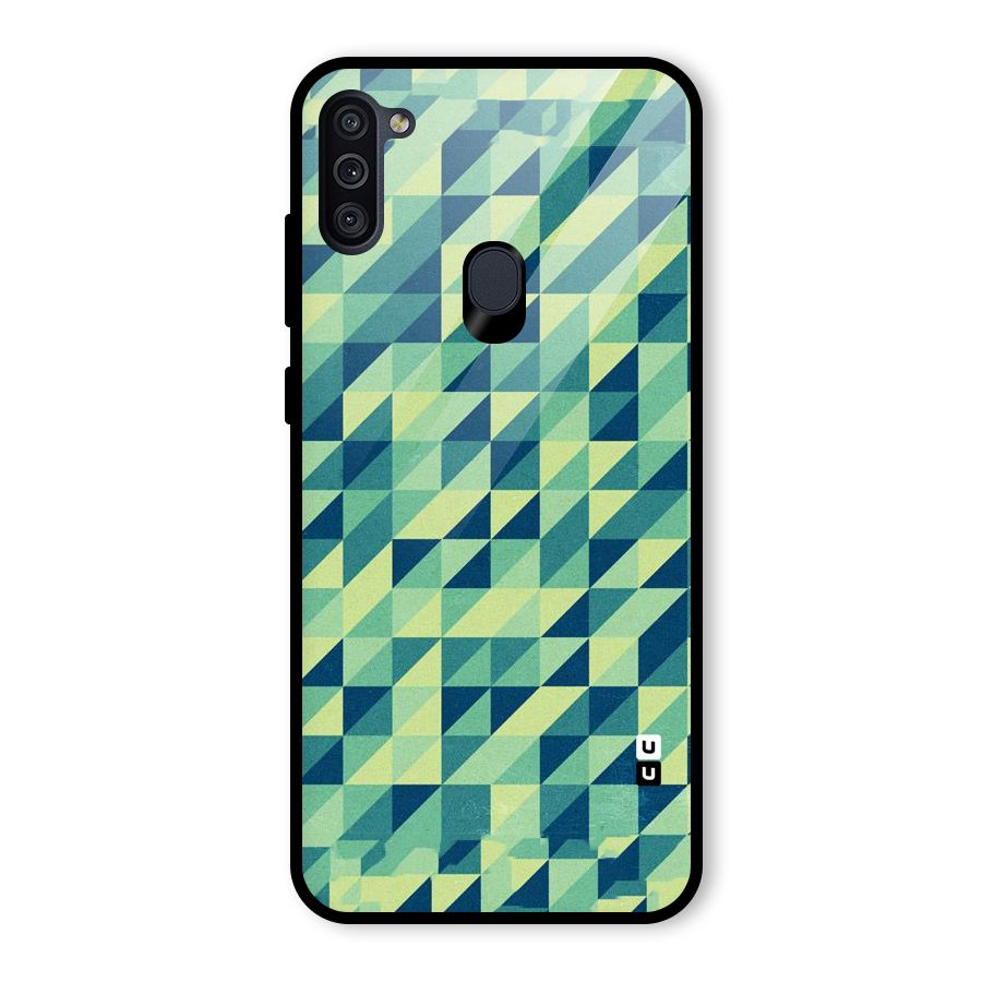 Shady Green Glass Back Case for Galaxy M11