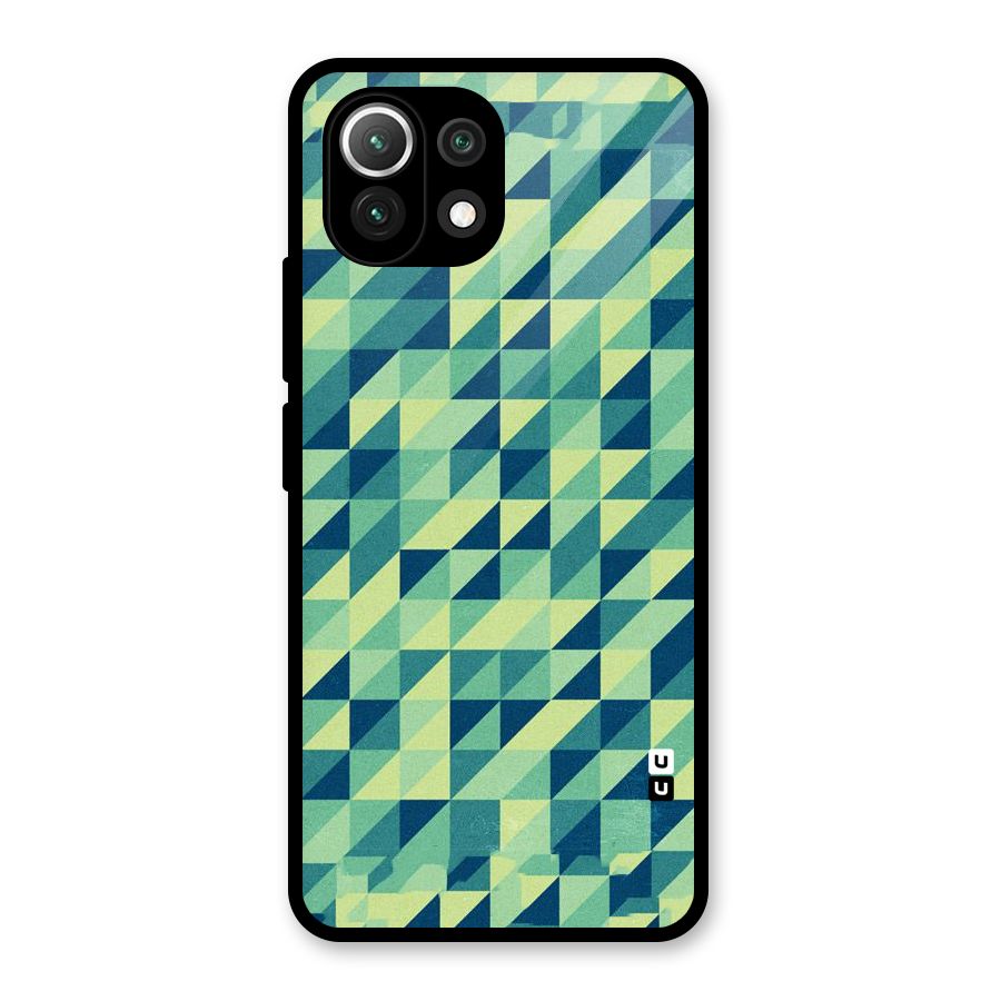 Shady Green Glass Back Case for Mi 11 Lite