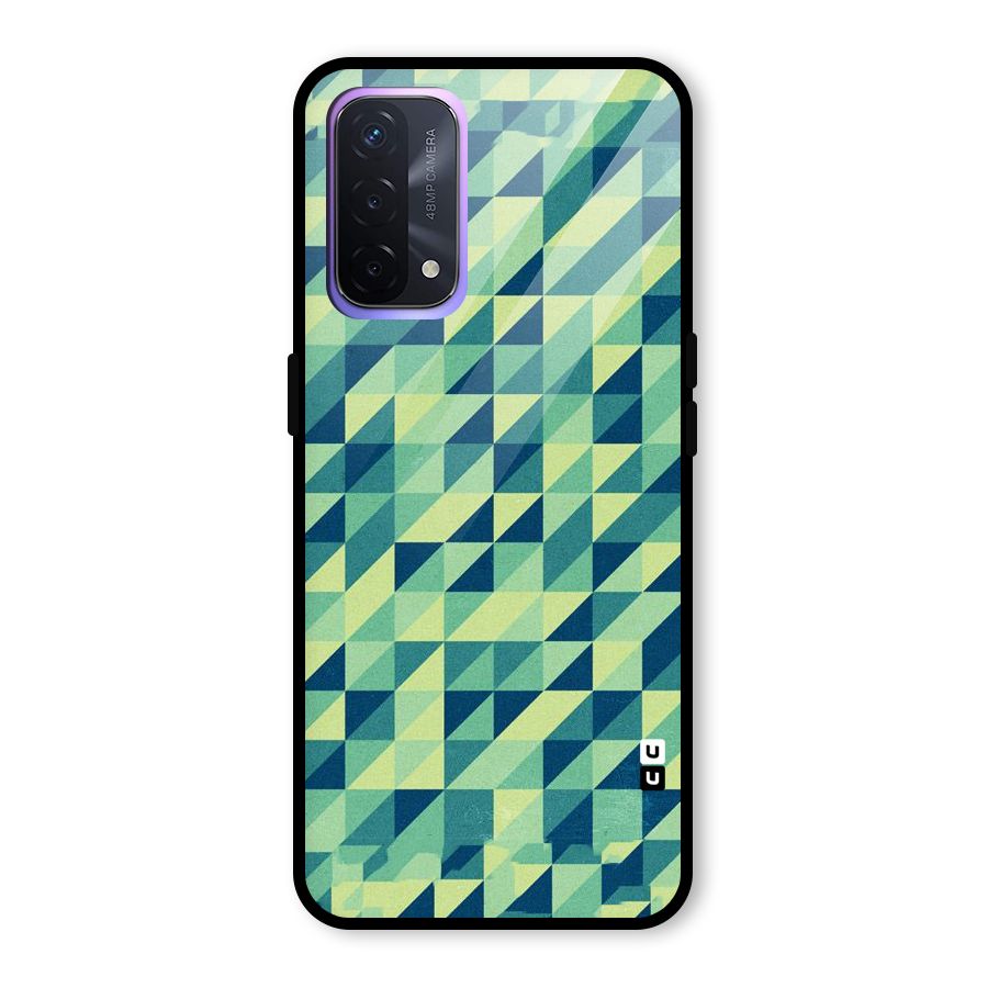 Shady Green Glass Back Case for Oppo A74 5G