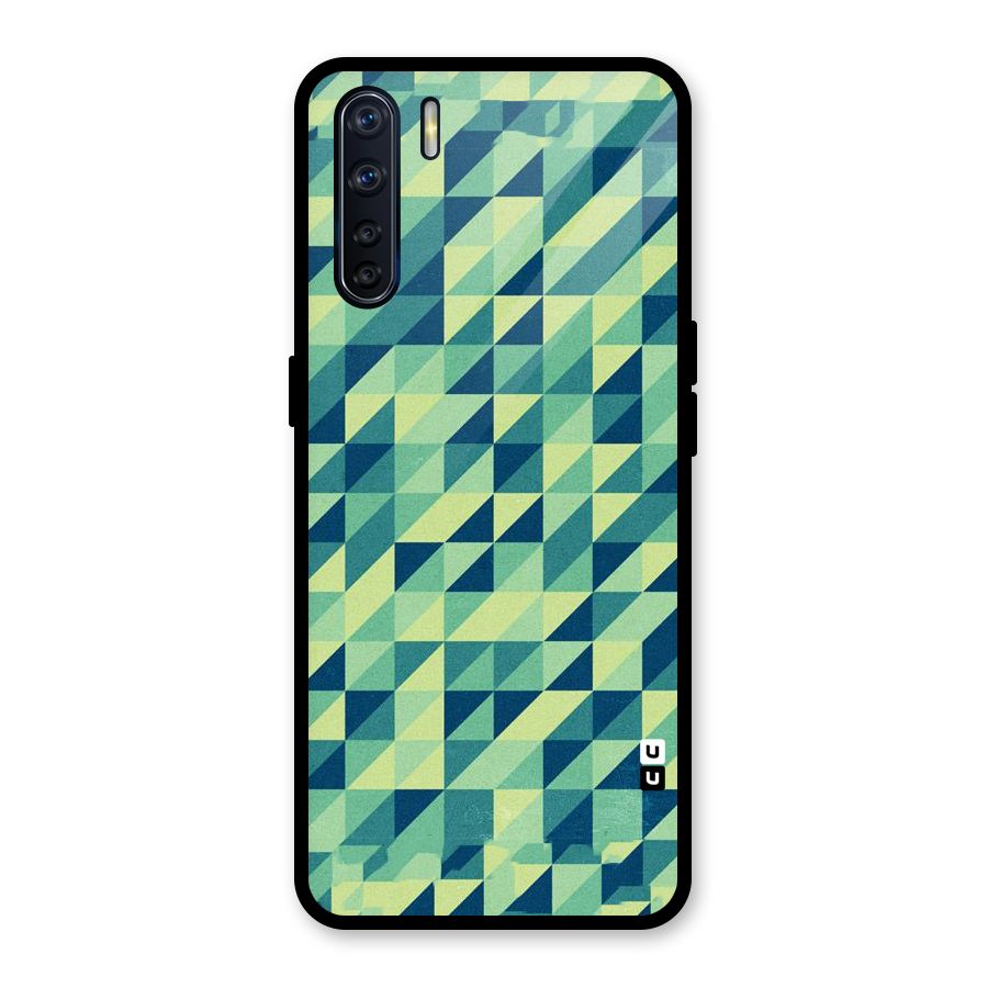 Shady Green Glass Back Case for Oppo F15