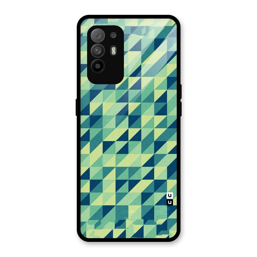 Shady Green Glass Back Case for Oppo F19 Pro Plus 5G