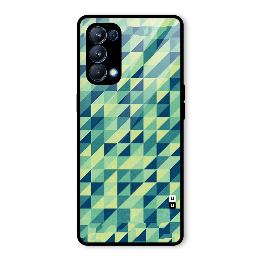 Shady Green Glass Back Case for Oppo Reno5 Pro 5G