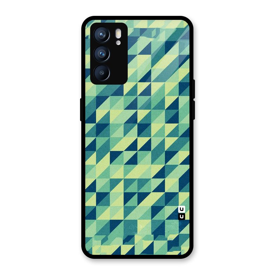 Shady Green Glass Back Case for Oppo Reno6 5G