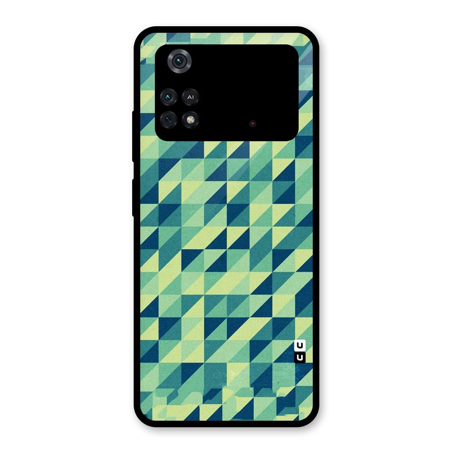 Shady Green Glass Back Case for Poco M4 Pro 4G