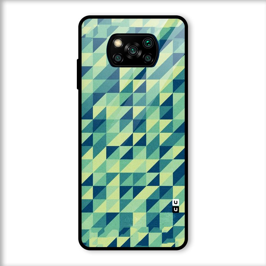 Shady Green Glass Back Case for Poco X3