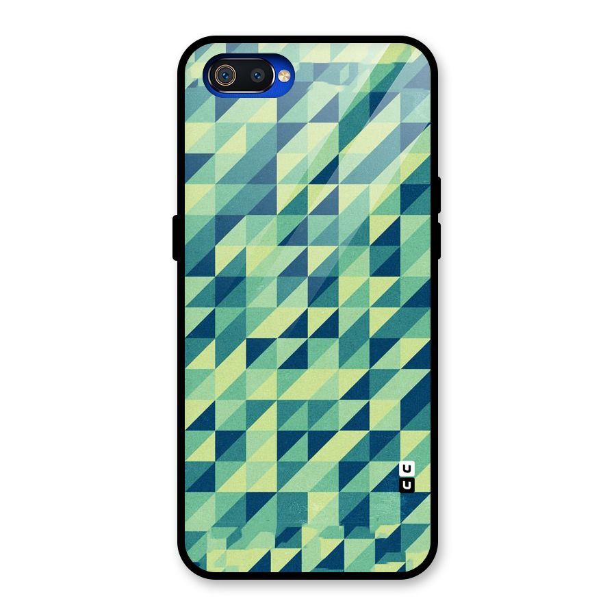 Shady Green Glass Back Case for Realme C2