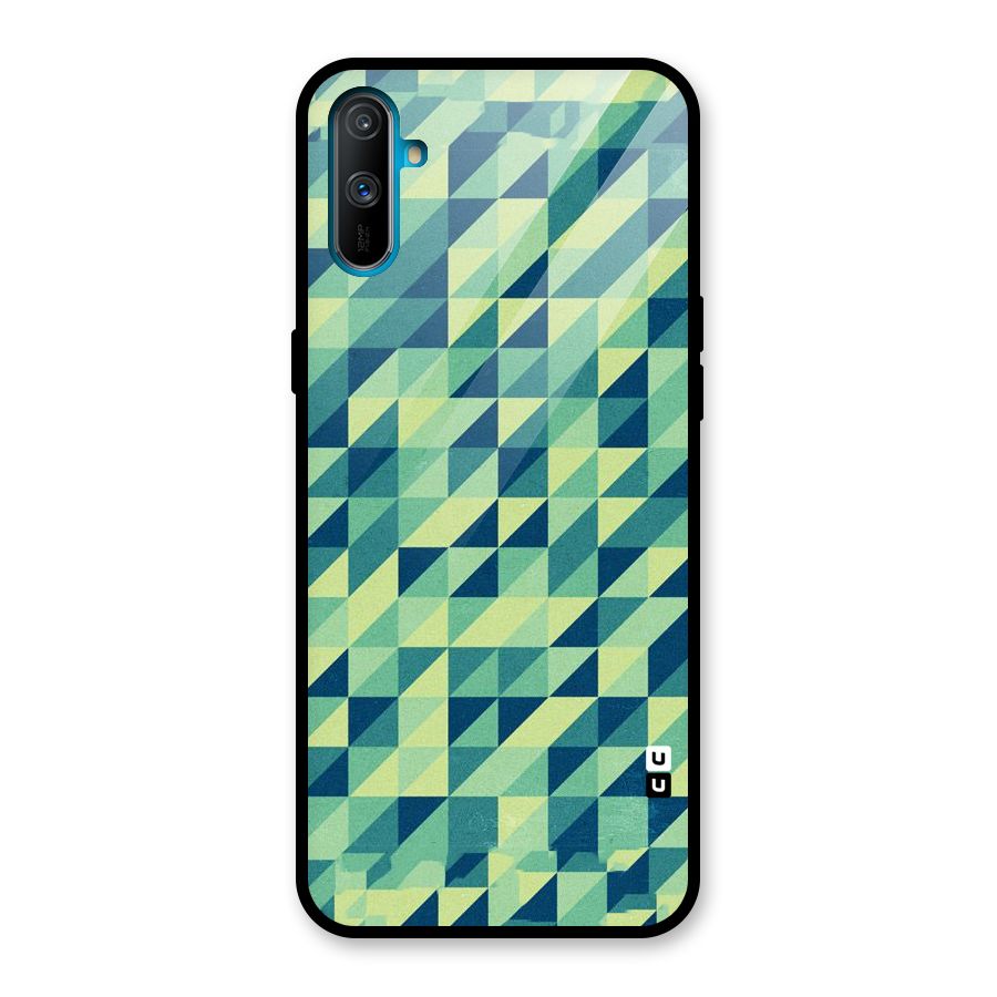 Shady Green Glass Back Case for Realme C3