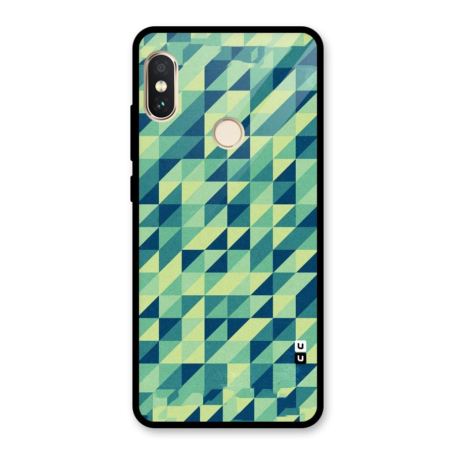 Shady Green Glass Back Case for Redmi Note 5 Pro