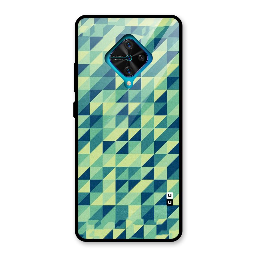 Shady Green Glass Back Case for Vivo S1 Pro