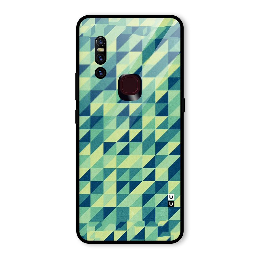 Shady Green Glass Back Case for Vivo V15