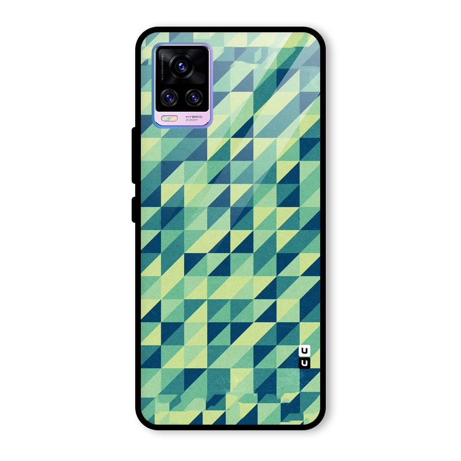Shady Green Glass Back Case for Vivo V20 Pro