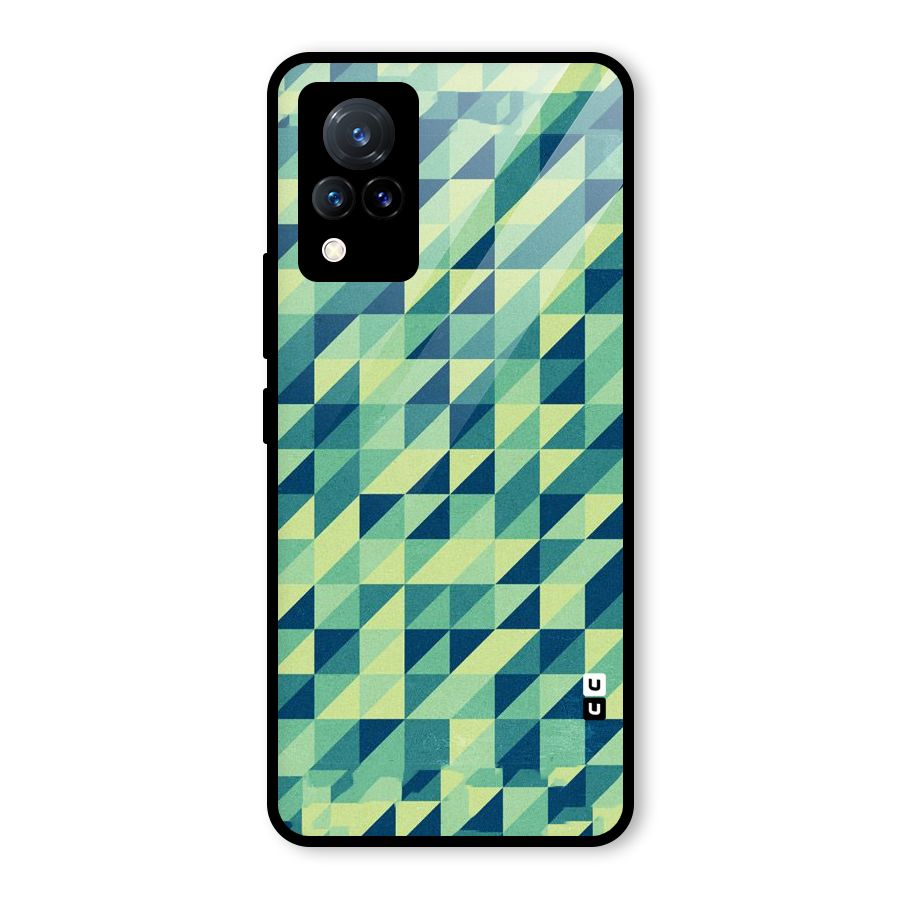 Shady Green Glass Back Case for Vivo V21 5G