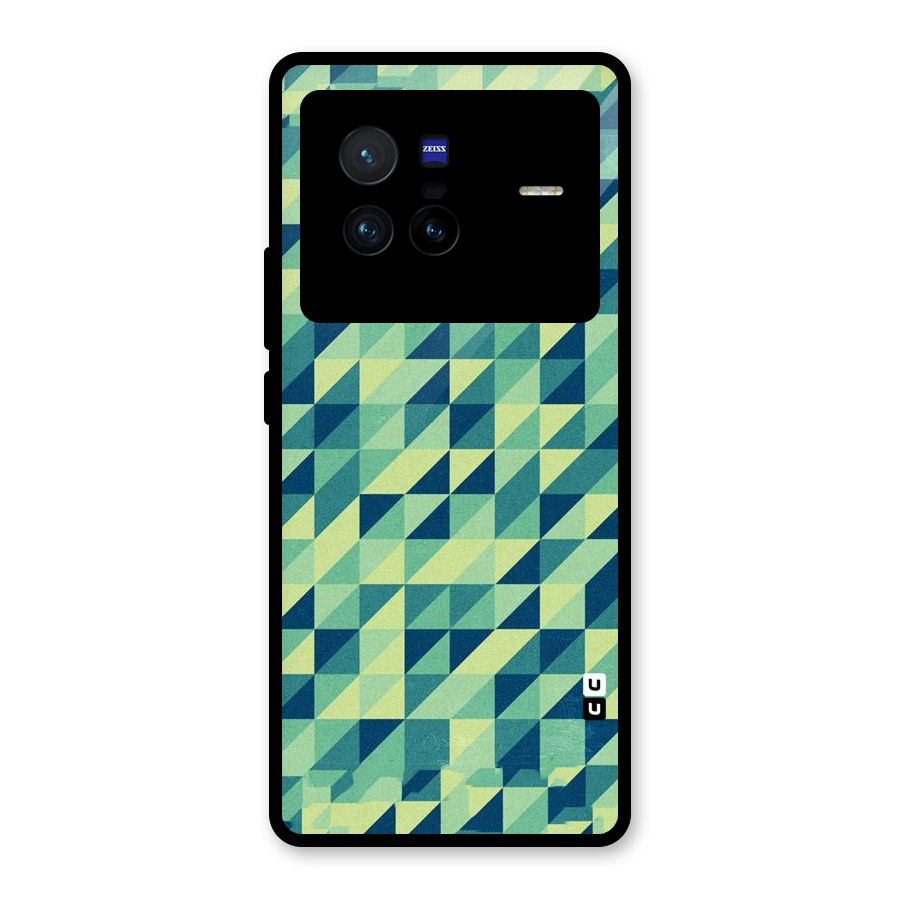 Shady Green Glass Back Case for Vivo X80