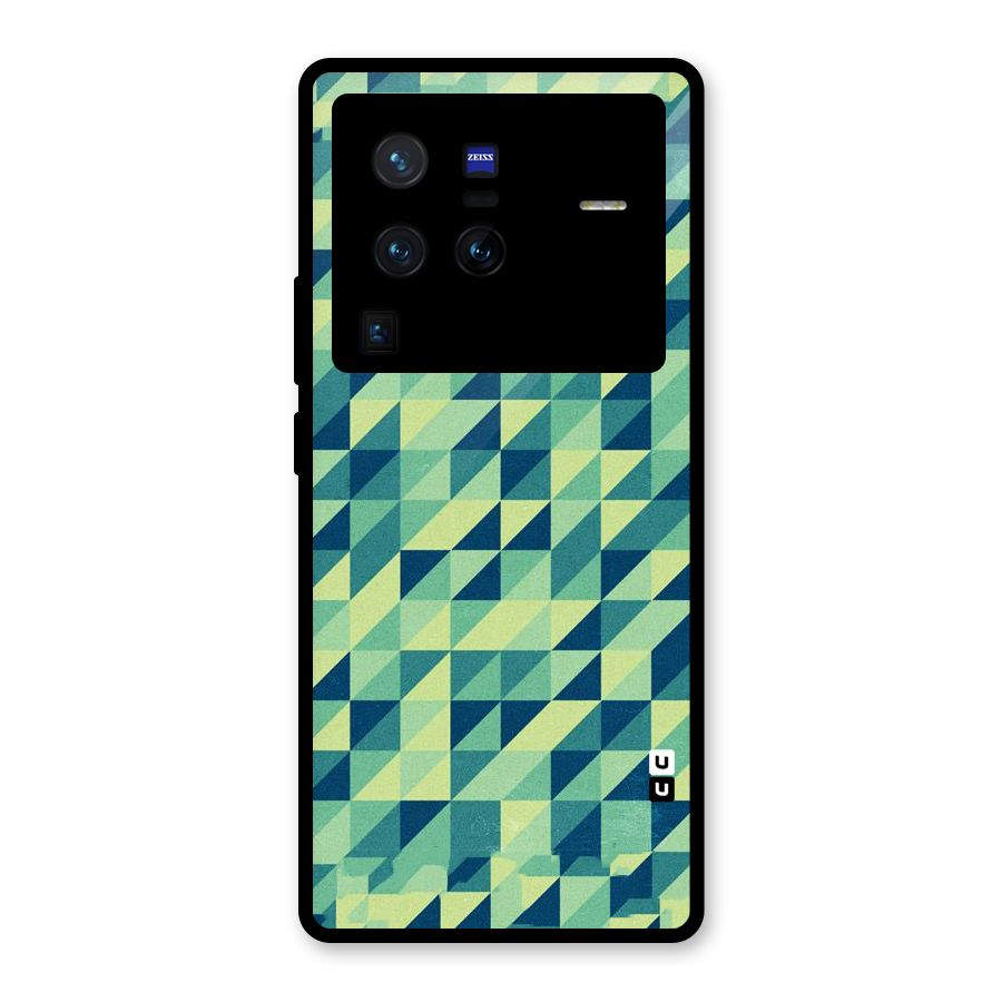 Shady Green Glass Back Case for Vivo X80 Pro
