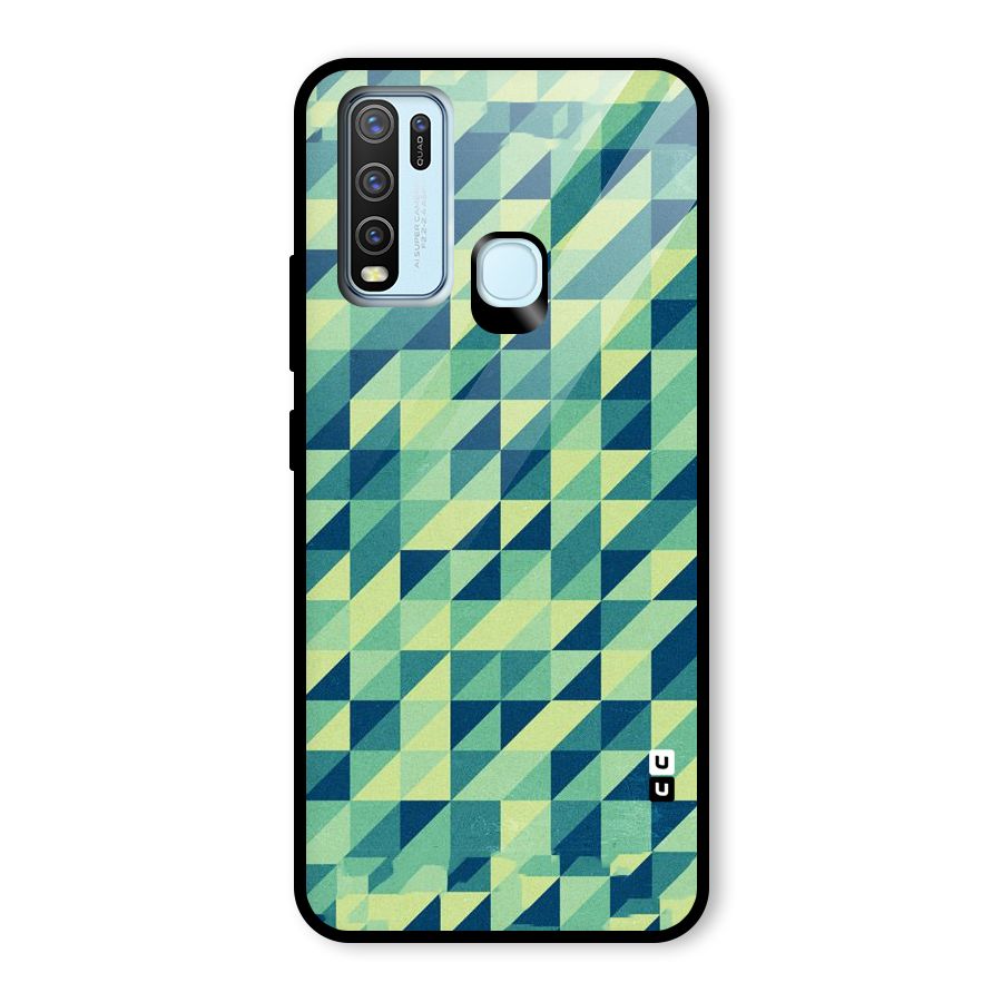 Shady Green Glass Back Case for Vivo Y50