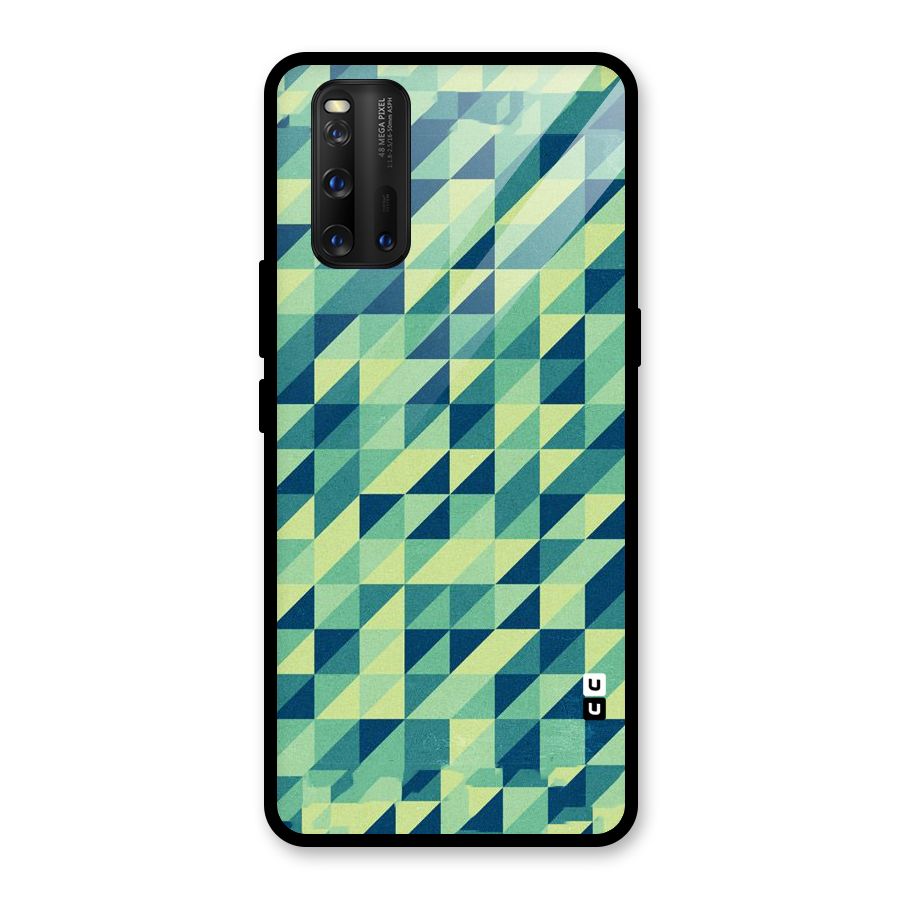 Shady Green Glass Back Case for Vivo iQOO 3