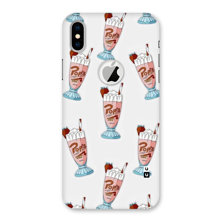 Shake Design Back Case for iPhone X Logo Cut