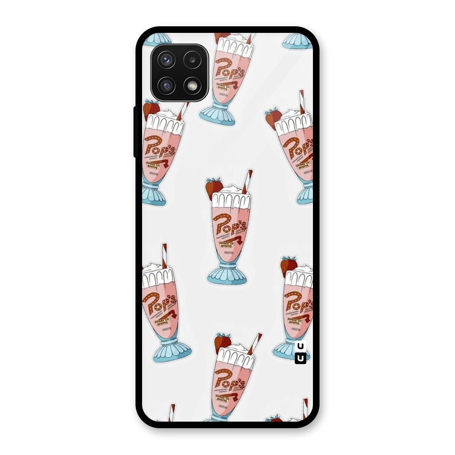 Shake Design Glass Back Case for Galaxy A22 5G