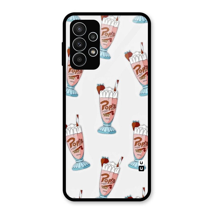 Shake Design Glass Back Case for Galaxy A23