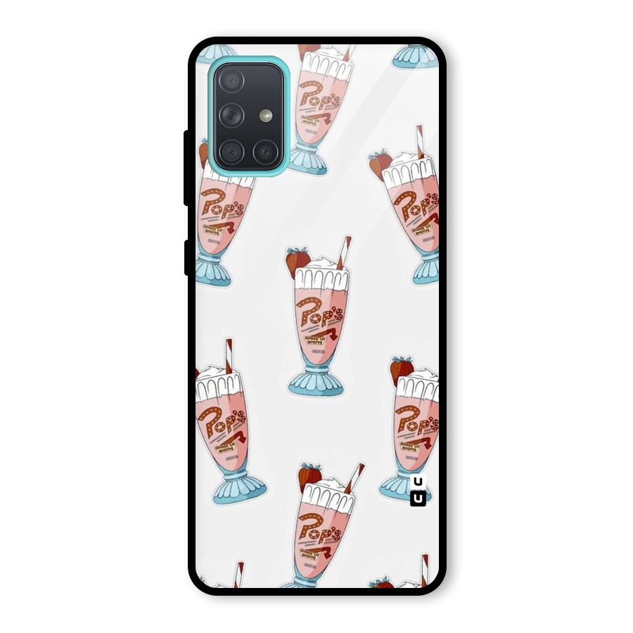 Shake Design Glass Back Case for Galaxy A71