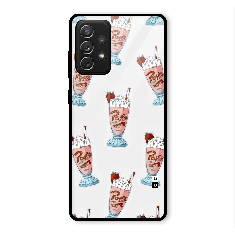 Shake Design Glass Back Case for Galaxy A72