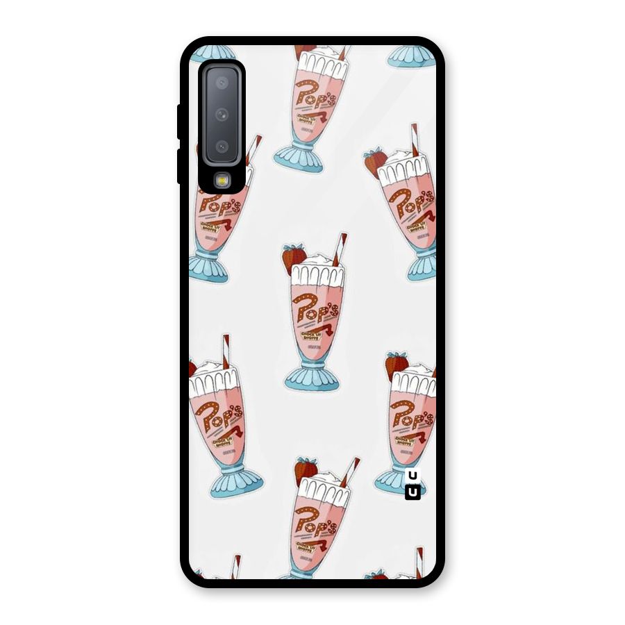 Shake Design Glass Back Case for Galaxy A7 (2018)