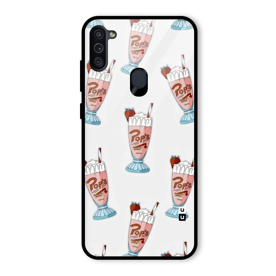Shake Design Glass Back Case for Galaxy M11