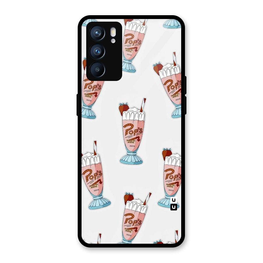 Shake Design Glass Back Case for Oppo Reno6 5G